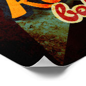 その唯一のロックアンドロールベビータイポグラフィ音楽 ポスター (角)