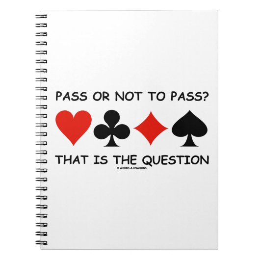 その問題を通過するか否か（橋） ノートブック (正面)