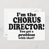 その問題 – コーラスディレクター ポストカード (正面/裏面)