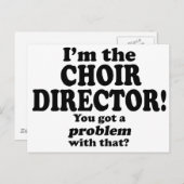 その問題 – コーラス・ディレクター ポストカード (正面/裏面)