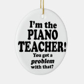 その問題 – ピアノ先生 セラミックオーナメント (右)