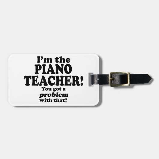 その問題 – ピアノ先生 ラゲッジタグ (正面横)