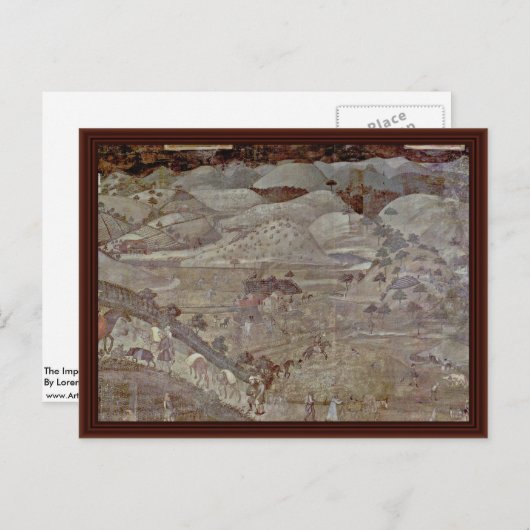 その国における良い統治の影響 ポストカード (正面/裏面)