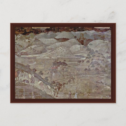 その国における良い統治の影響 ポストカード (正面)