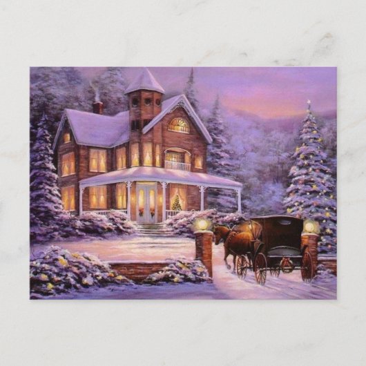 その国のヴィンテージ・クリスマス シーズンポストカード (正面)