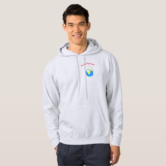その場で旅に出るマスコット 可愛いピンクTシャツ パーカ (正面フル)
