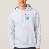 その場で旅に出るマスコット 可愛いピンクTシャツ パーカ (正面)