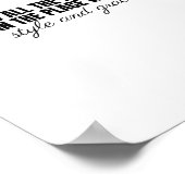 その場にいる女性はスタイルと優雅さで ポスター (角)