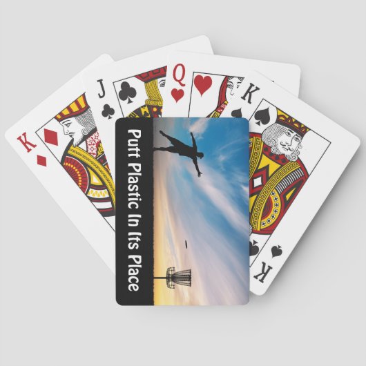 その場所にプラスチックをパットする トランプ (裏面)