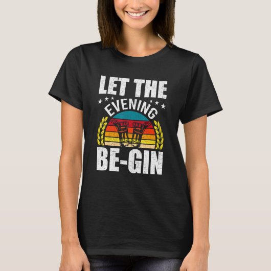 その夕べを銀のバーテンダーにする Tシャツ (正面)