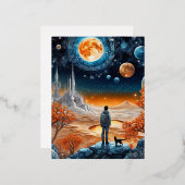 その夢想家は目の前に立つ若い人だ 箔シーズンポストカード (正面/裏面)