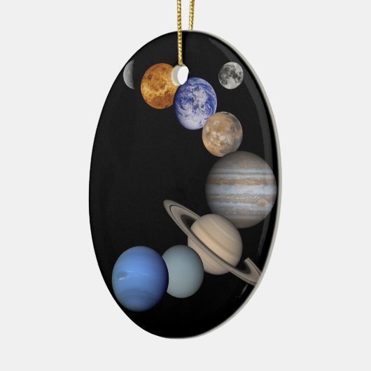 その太陽の系は私たちの惑星を取り囲む セラミックオーナメント (左)