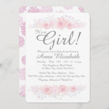 その女の子のフローラシンプルの赤ん坊シャワー植物学