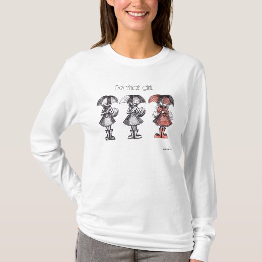その女の子のフード付きスウェットシャツCadouxdleがあって下さい Tシャツ (正面)