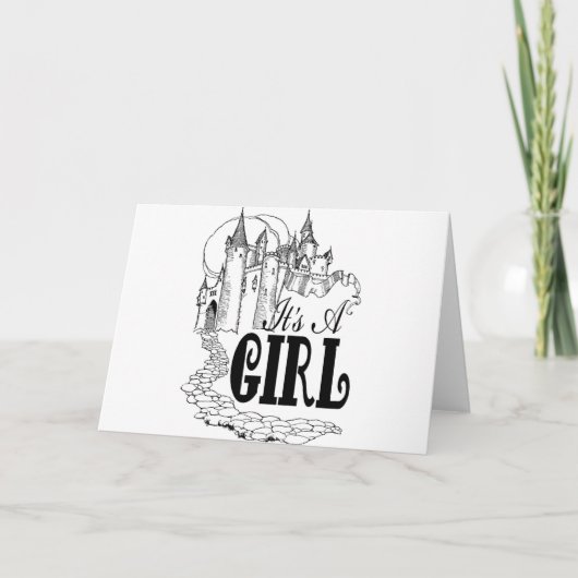 その女の子の新生児の女の子のコレクション 案内状 (正面)