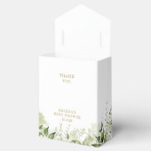 その女の子の緑の葉の金ゴールド赤ちゃんシャワー フェイバーボックス (オープン)