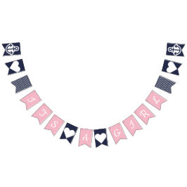 その女の子の航海のな旗布 バンティングフラッグ