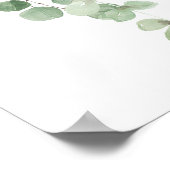 その女の子ピンクのバルーンベビーを振りかける歓迎サイン ポスター (角)