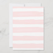 その女の子ベビーシャワー招待状 招待状 (裏面)