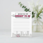 その女の子漫画ブックスーパーヒーローベビーシャワーアドバイス (スタンド正面)