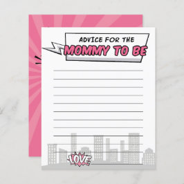 その女の子漫画ブックスーパーヒーローベビーシャワーアドバイス