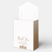 その女の子金ゴールド白フローラ赤ちゃんシャワー フェイバーボックス (オープン)