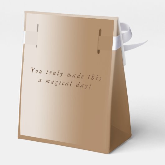 その女の子金ゴールド白フローラ赤ちゃんシャワー フェイバーボックス (裏面サイド)