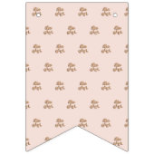 その女の子! またはピンクの金ゴールドのバントは上がりました バンティングフラッグ (第2の旗)