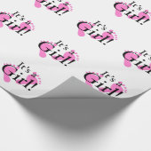 その女の子-生まれたばかりのなベビーベビーシャワー ラッピングペーパー (角)