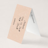 その女性は犬や猫が大好き 名刺 (裏面)