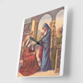 その子与えジョンは名前を スクエア壁時計 (傾斜)