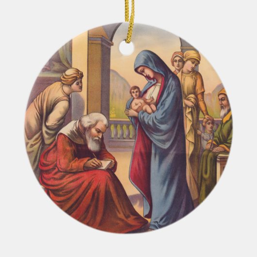 その子与えジョンは名前を セラミックオーナメント (正面)