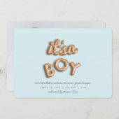 その少年だ！バラ金ゴールド/青 案内状 (正面/裏面)