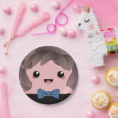 その少年 |男の赤ちゃんの性別の表示 ペーパープレート (パーティー)