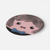 その少年 |男の赤ちゃんの性別の表示 ペーパープレート (アングル)