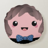 その少年 |男の赤ちゃんの性別の表示 ラウンドクッション (裏面)