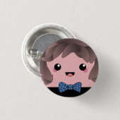 その少年 |男の赤ちゃんの性別の表示 缶バッジ (正面&裏面)