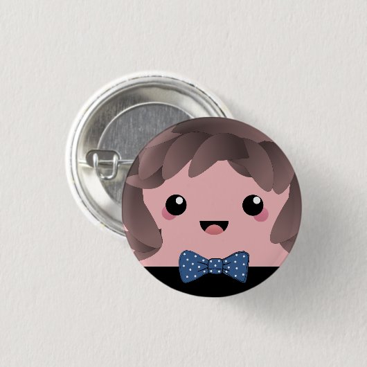 その少年 |男の赤ちゃんの性別の表示 缶バッジ (正面&裏面)