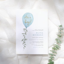 その少年 | Blue Balloon Baby Shower Budget