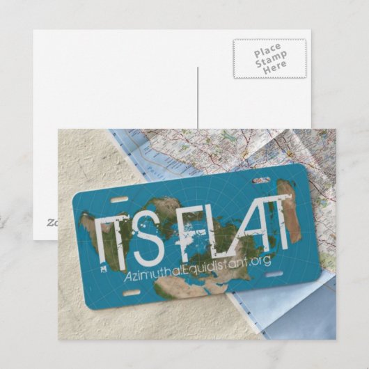 その平はがき | AzimuthalEquidistant.org ポストカード (正面/裏面)