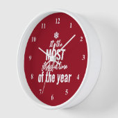 その年で最もストレスの多い時間 壁時計 (傾斜)