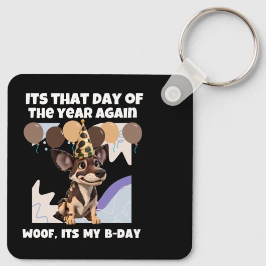 その年のその日は再び。わしのBデーは最悪 キーホルダー (裏面)