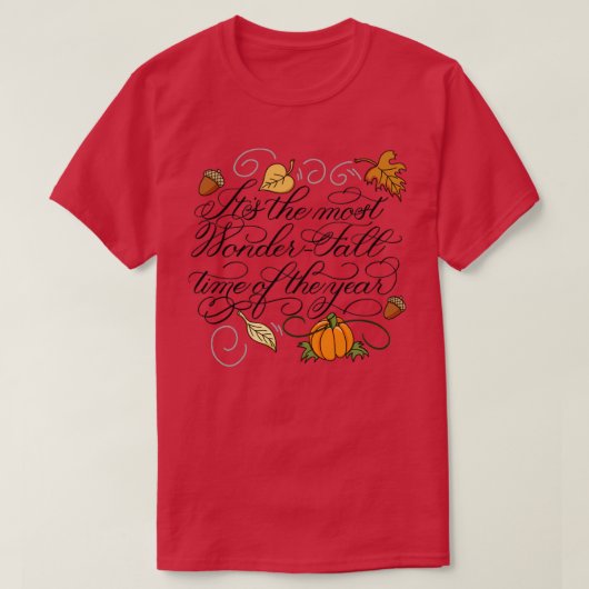 その年の中で最もワンダーフォールタイム Tシャツ (デザイン正面)