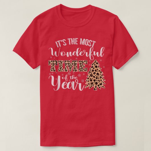 その年の中で最も素晴らしい時間Leopard Tr Tシャツ (デザイン正面)