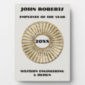 その年の事業モダン承認の使用人 フォトプラーク (正面)