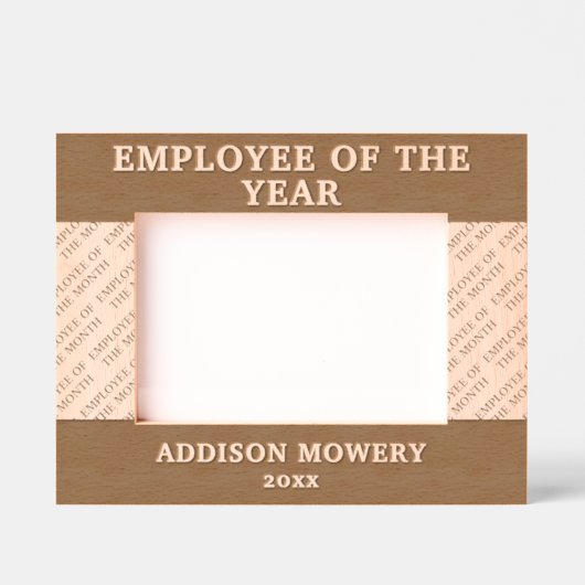 その年の従業員 レーザー彫刻フレーム (正面)