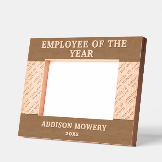 その年の従業員 レーザー彫刻フレーム (左)