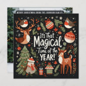 その年の魔法の時間の森のファンタジー シーズンカード (正面/裏面)