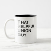 その役に立つユニオン・ガイ(THUG) ツートーンマグカップ (左)