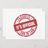 その役人は法律お気に入りのの息子である 招待状 (正面/裏面)